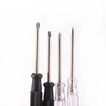 100шт 2.0/3.0/4.0 отвертка с прозрачной ручкой мм, прецизионная отвертка для ремонта ручных инструментов Phillips с прорезями