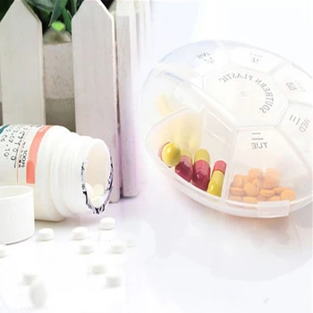 2 шт Медицинский набор из полипропилена для здоровья на 7 Дней, Портативная Ротация, Еженедельная Вращающаяся коробка для таблеток, Дорожный футляр для таблеток, Коробка для лекарств, Контейнер для таблеток