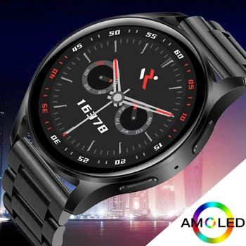 2023 Смарт-часы с AMOLED HD экраном, мужские спортивные часы с функцией Bluetooth, фитнес-трекер, умные часы для измерения артериального давления для женщин