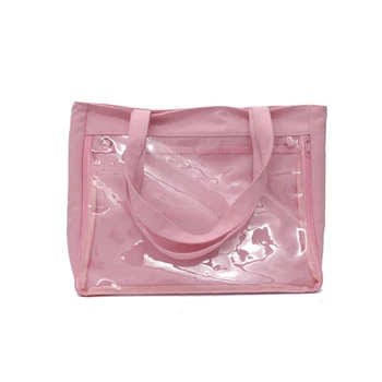 50 шт./лот Японская милая Лолита Прозрачная сумка через плечо Холщовая Односторонняя прозрачная сумка Ita Bag