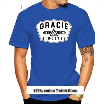 Camiseta personalizada para hombre, Camisa de algodón, Gracie Jiujitsu Fighter, gran oferta, 100%
