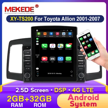 MEKEDE Android 2 + 32G Автомобильный DVD-плеер GPS Навигация Мультимедиа Для Toyota Allion Premio 2001-2007 радио стерео Bluetooth wifi