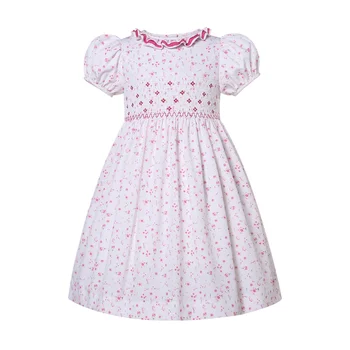 Pettigirl/2023 Летние Белые Платья с Цветочным Рисунком для Маленьких Девочек с вышивкой для Детей, Детские Свадебные Наряды 246781012 лет