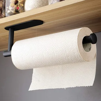 Держатель для туалетной бумаги из нержавеющей стали, самоклеящийся настенный диспенсер для туалетной бумаги, держатель для туалетных рулонов на кухне и в ванной