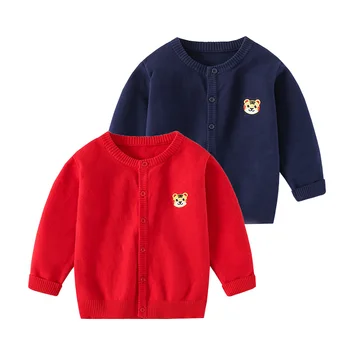 Детские свитера Tiger, Кардиганы для маленьких девочек, Милые Весенне-осенние куртки для мальчиков-подростков, Детская одежда