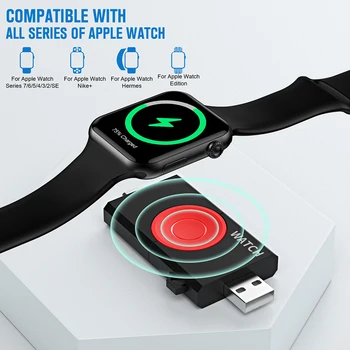Для Apple Watch 8 7 Беспроводная Подставка Для Зарядного Устройства 2в1 Подключи и Играй Магнитный USB Type-C Smartwatch Зарядное Устройство Док-Станция Аксессуары для Часов