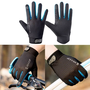 Защитное снаряжение для занятий спортом на открытом воздухе, перчатки для верховой езды с сенсорным экраном, велосипедные рукавицы, дышащие мотоциклетные перчатки на весь палец