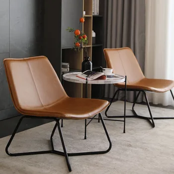 Итальянские дизайнерские стулья для гостиной Легкая Роскошная Минималистичная мебель для спальни Кресло с акцентом на спинке Балкон Диван-кресло для отдыха