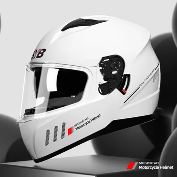 Мотоциклетный шлем для взрослых, четырехсезонный универсальный шлем с двойными линзами, полный шлем для верховой езды, Мотоциклетный шлем