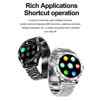 Новые Смарт-Часы С Полным Касанием, Мужские Спортивные Часы IP67, Водонепроницаемый Фитнес-Монитор Сна, Bluetooth Smartwatch Для IOS Телефона Android