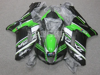 Новый комплект Обтекателей мотоцикла ABS Подходит Для Kawasaki Ninja ZX6R 636 ZX-6R 2007 2008 07 08 Кузов На Заказ Черный Зеленый