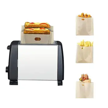 Пакеты для тостеров с антипригарным покрытием, Бутерброды с сыром на гриле, легко готовящиеся, Многоразовые Пакеты для тостов с антипригарным покрытием, Аксессуары для выпечки