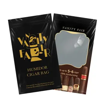Портативный хьюмидор для сигар, дорожная увлажняющая сумка вмещает 5 6 сигар, 1 шт.