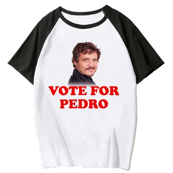 Проголосуйте за Футболка Педро Паскаля женская футболка с аниме женская японская одежда
