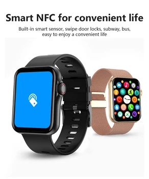 Смарт-часы D07 Для Мужчин И Женщин IP67 Водонепроницаемый Голосовой Помощник с искусственным Интеллектом Bluetooth Smartwatch 1,7-дюймовый HD Сенсорный Экран Smart NFC Наручные Часы