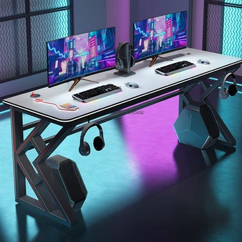 Современный настольный компьютерный стол из углеродного волокна для офисной мебели Игровые столы Light Luxury Household Высококлассный бытовой игровой стол