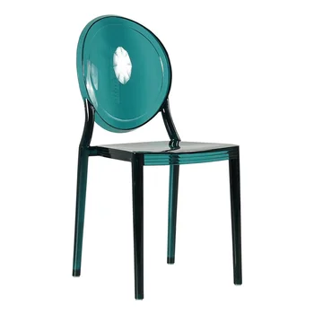 УПАКОВКА из 100шт, харизматичный банкетный стул из прозрачного пластика в стиле Людовика XV / Изготовлен из прозрачного поликарбоната / Для внутреннего и наружного использования
